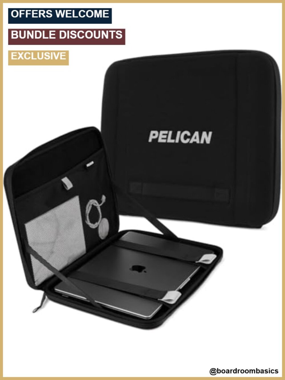Rugged Laptop Sleeve Hard Shell Shockproof Water Resistant Fits 16.2 Inch